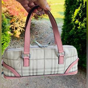 Rare Vintage Burberry Nova Check London Baguette